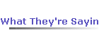 What They're Saying